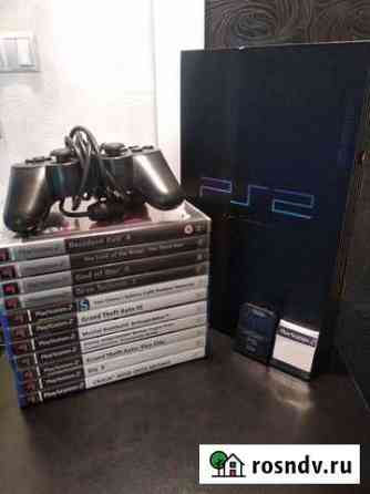 PS2 FAT + 11 игр + 3 карты памяти Улан-Удэ
