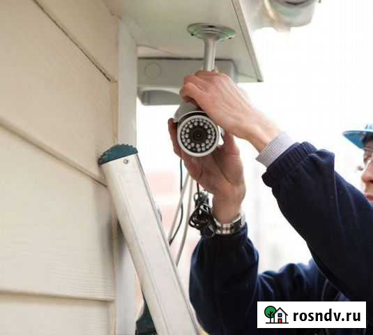 Монтаж установка систем видеонаблюдения Новосибирск - изображение 1