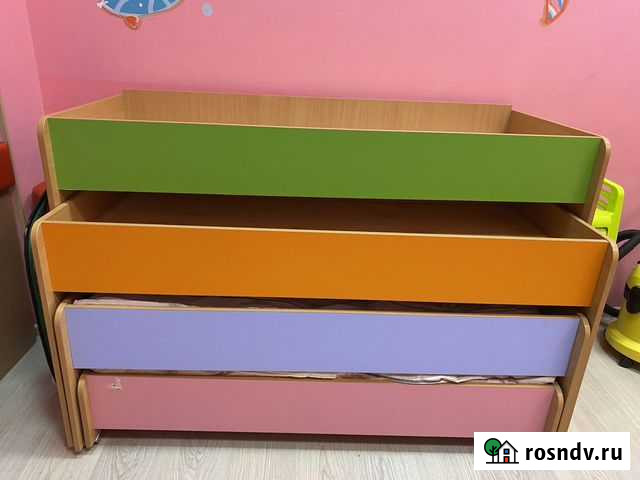 Кровать для детского сада раздвижная 4 яруса Химки - изображение 1