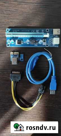 Райзер для видеокарты PCI-E PCI за опт скидка Хабаровск - изображение 1