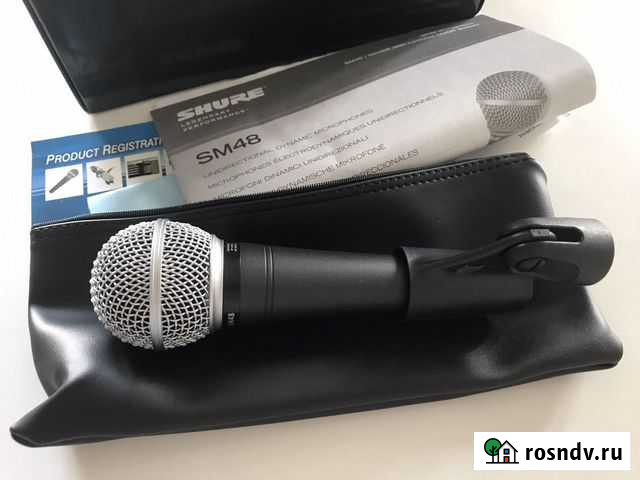 Микрофон shure sm48 Санкт-Петербург - изображение 1