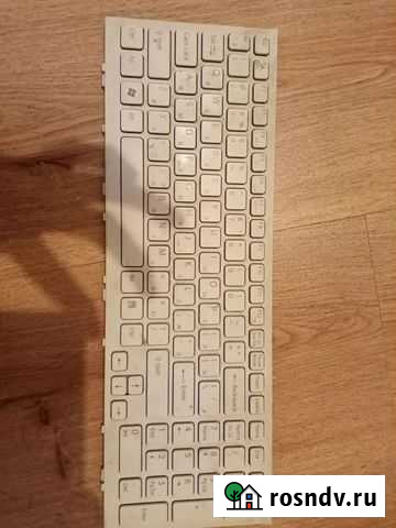 Клавиатура для Sony Vaio vpc-ea белая с белой рамк Армавир - изображение 1