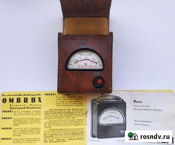 Фотоэкспонометр ombrux gossen, Германия, 1930-х го Снежинск - изображение 1