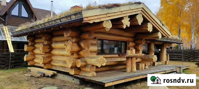 Сруб дикий. Сруб из бревен большого диаметра Выселки - изображение 1