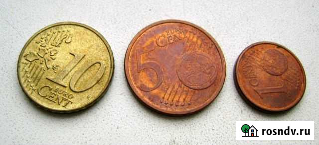 Три монеты, евроценты 2002 года Бугуруслан - изображение 1