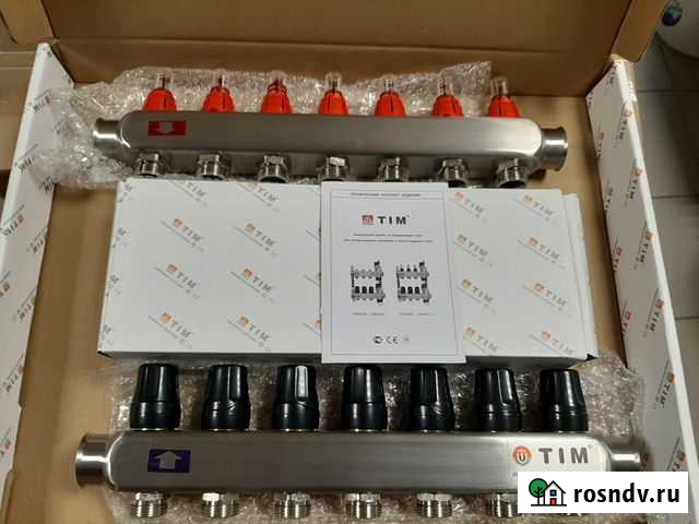 Коллектор на 7 контуров для теплого пола Челябинск - изображение 1