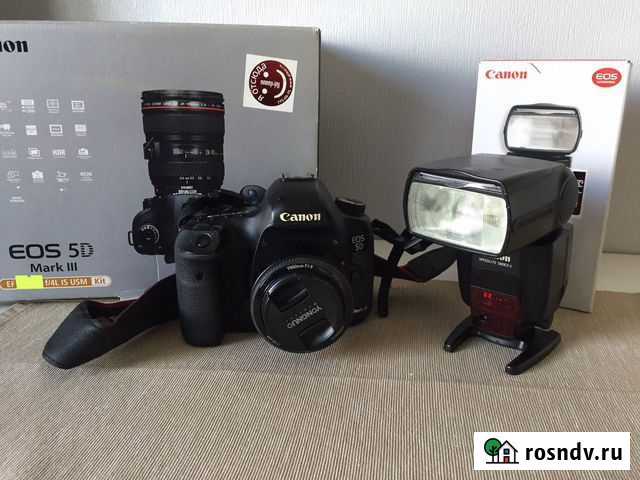 Canon 5d mark lll + объектив+вспышка Ростов-на-Дону - изображение 1