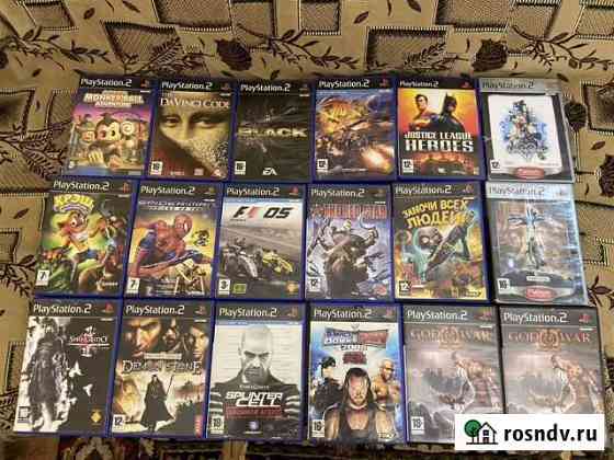 Игры лицензионные на Sony PS2 + приставка PS2 Slim Нижнекамск