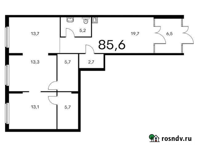Продам помещение свободного назначения, 85.60 кв.м. Калуга - изображение 1