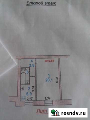 1-комнатная квартира, 32 м², 2/3 эт. на продажу в Великом Устюге Великий Устюг - изображение 1