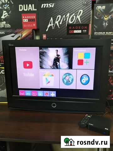 Телевизор 26 дюймов +андроид приставка 4k Иваново - изображение 1