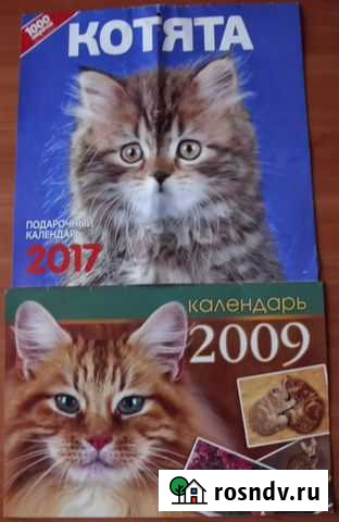 Календарь настенный 2009, 2017 Кошки и Котята 2 шт Керчь - изображение 1