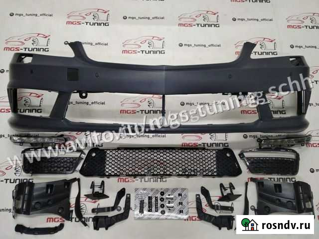 Бампер передний Mercedes s-class w221 s63 AMG Сочи - изображение 1