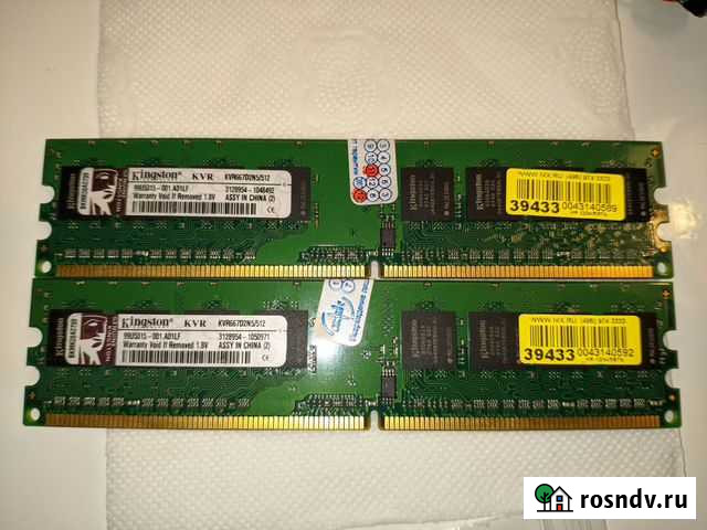 Оперативная память Kingston KVR667D2N5-512 Химки - изображение 1