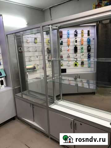 Стеллаж стеклянный б/у Севастополь - изображение 1