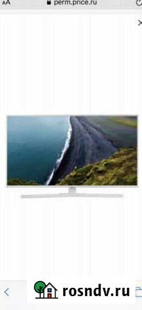 Телевизор LED Samsung UE43RU7410 белый новый Пермь - изображение 1