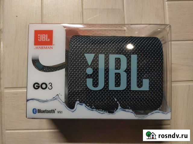 Новая колонка JBL Go 3 синий цвет рст Петрозаводск - изображение 1