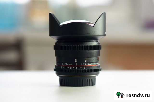 Объектив Samyang 14 mm T3.1 (байонет Canon EF) Мытищи - изображение 1