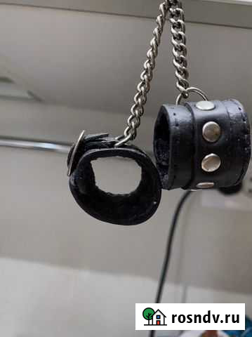 Брелок наручники кожа Водный - изображение 1