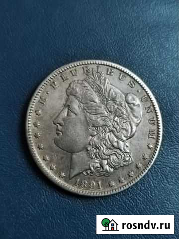 Монета 1 доллар S 1891 г. Морган США серебро Симферополь - изображение 1