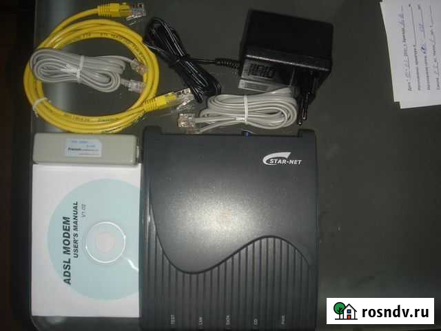Adsl-модем star-NET adsl 2110EHR V7.20M+ новый Тюмень - изображение 1