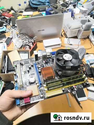 Мат. плата с процом и памятью(Сыктывкар) Сыктывкар - изображение 1