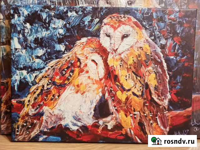 Картины с совами (печать на холсте) Мурино - изображение 1