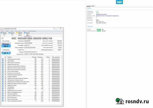 SSD диск 2.5’ WD blue WDS100T2B0A 1TB Краснознаменск - изображение 1