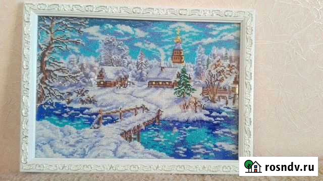 Картина вышитая бисером. Вышивка бисером Владимир - изображение 1