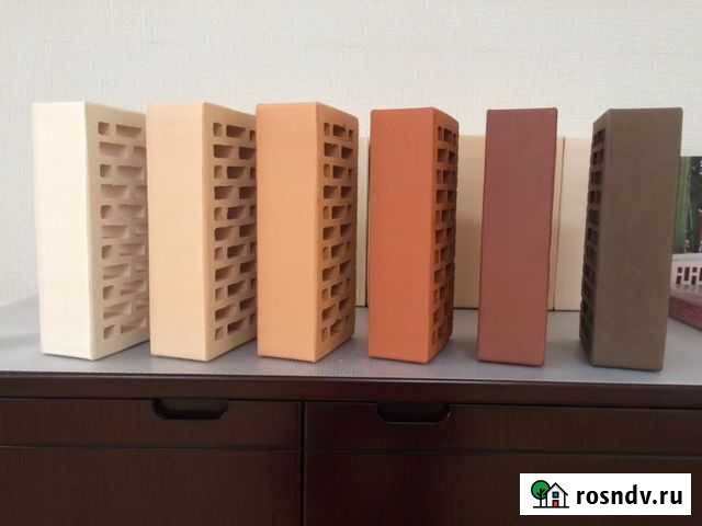 Кирпич лицевой, облицовочный красный персик М-150 Воскресенск - изображение 1