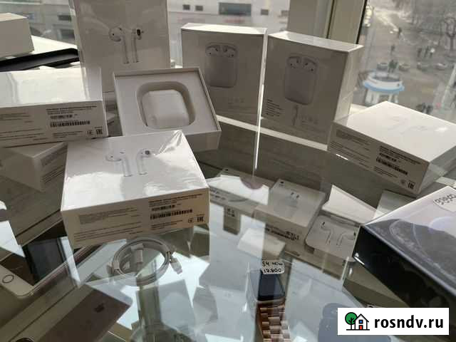Новые AirPods 2, оригинал; беспроводные наушники Белгород - изображение 1