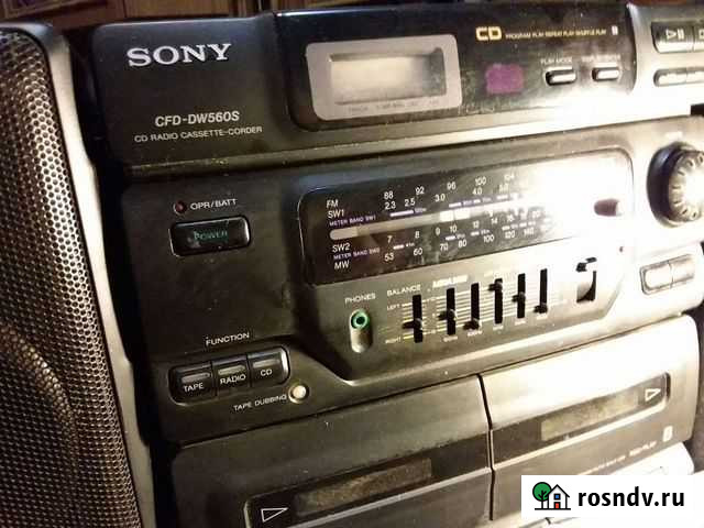 Касетник с радио soni CFD-DW560S Феодосия - изображение 1