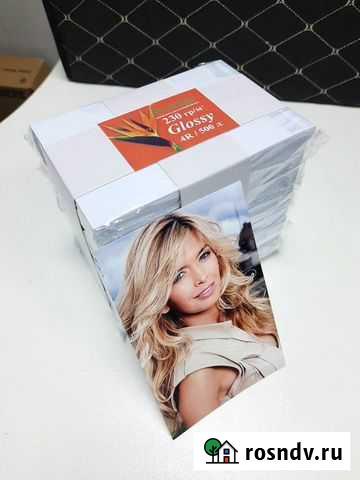 Глянцевая фотобумага 10*15 см 230 гр., 500 листов Благовещенск - изображение 1