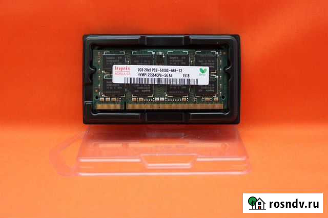 DDR2 2Gb 800MHz Hyinx hymp125S64CP8-S6. SO-dimm Омск - изображение 1