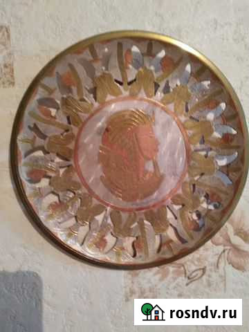 Настенная декоративная тарелка Конаково - изображение 1