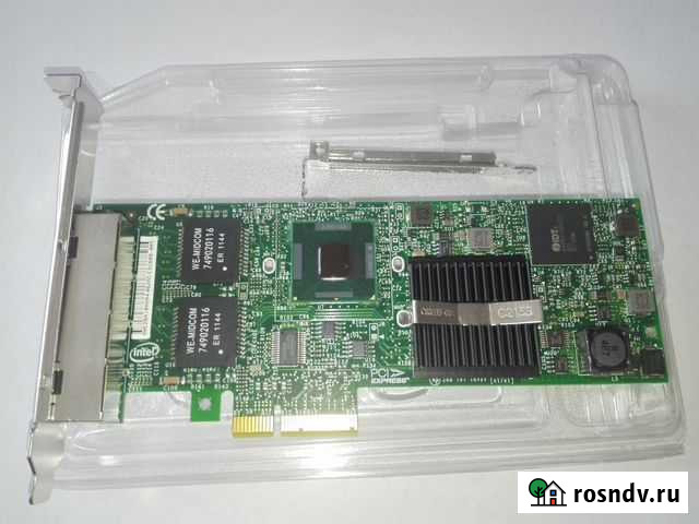 Ceтевая карта 4 порта 10/100/1000 Intel E1G44E Кемерово - изображение 1