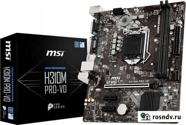 Материнская плата 1151 MSI H310M новая Хасавюрт - изображение 1