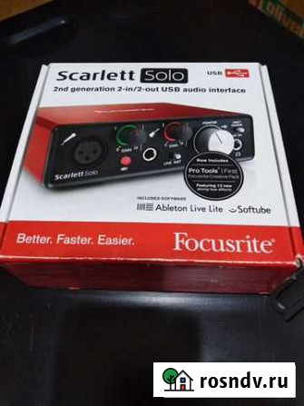 Звуковая карта Focusrite Scarlett Solo 2nd Нелидово - изображение 1