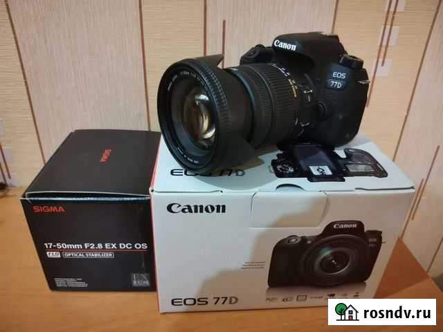 Canon 77D + Sigma 17-50mm f/2.8 Симферополь - изображение 1
