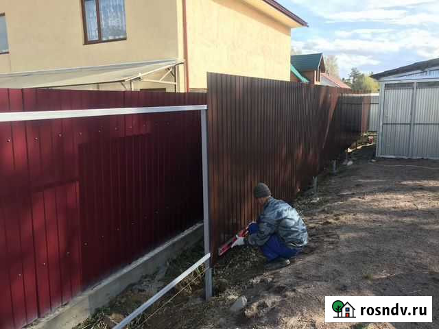 Забор из профлиста Тайцы - изображение 1