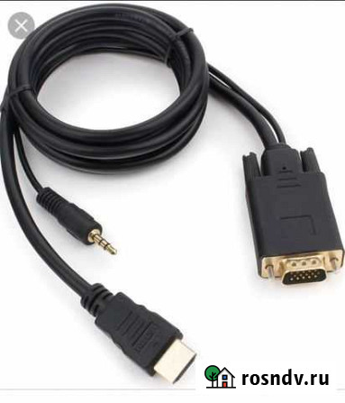 Hdmi - vga 1.8m новый Череповец - изображение 1