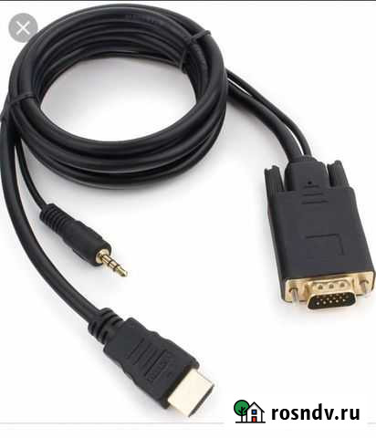 Hdmi - vga 1.8m новый Череповец - изображение 1
