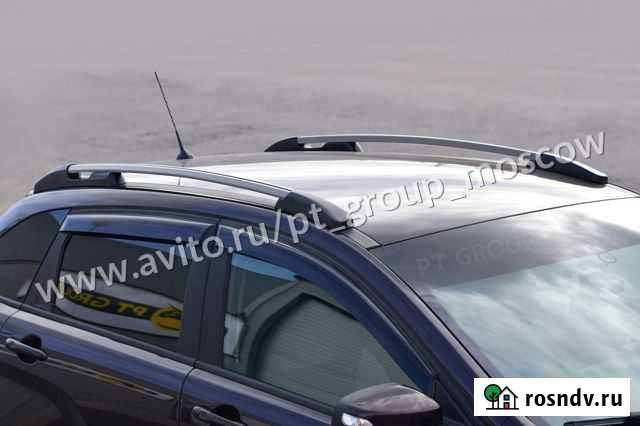 Рейлинги Лада Икс Рей Серебристые без сверления Москва - изображение 1