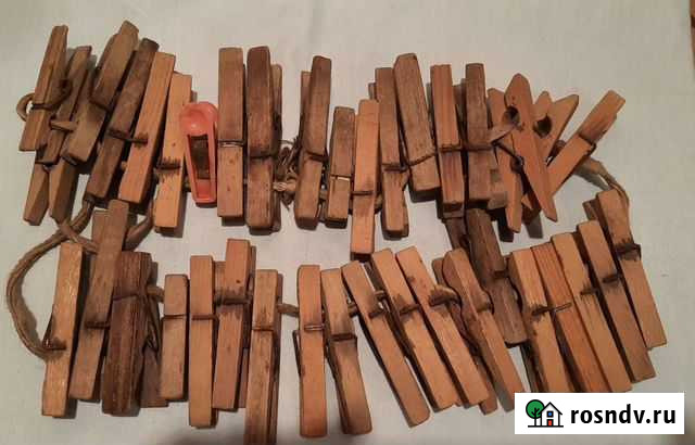 Пришепки деревянные СССР Мурмаши - изображение 1