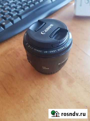Сдам объектив Canon 50mm EF f/1,8 Йошкар-Ола - изображение 1