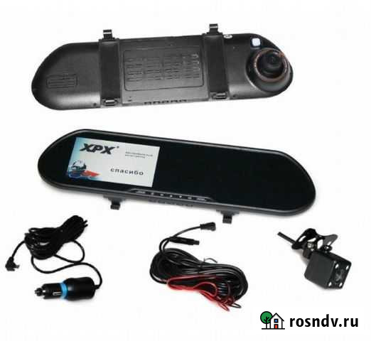 Видеорегистратор Зеркало+камера заднего вида ZX807 Калуга - изображение 1