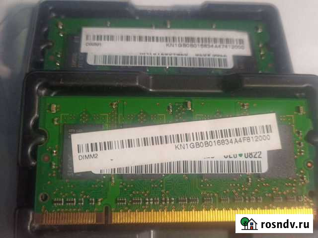 Память ноута ddr2 - 1г/256mb Сарапул - изображение 1