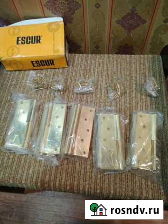 Петля разъемная Escur 1007 120*80*2,5 BPP золото Норильск - изображение 1