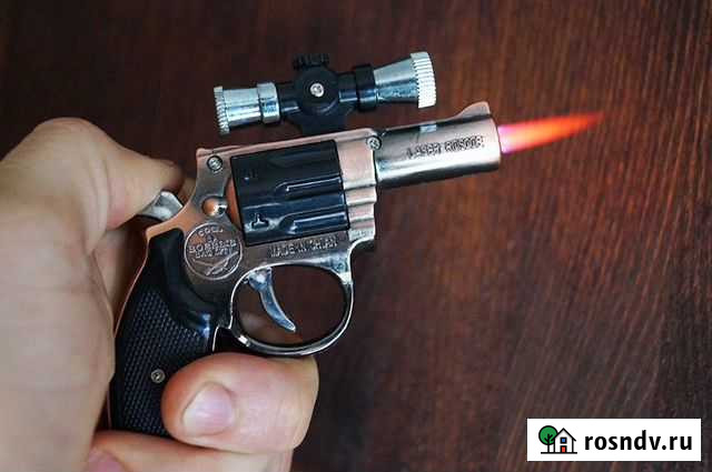 Миниатюрный пистолет-зажигалка, имитация нагана Курск - изображение 1