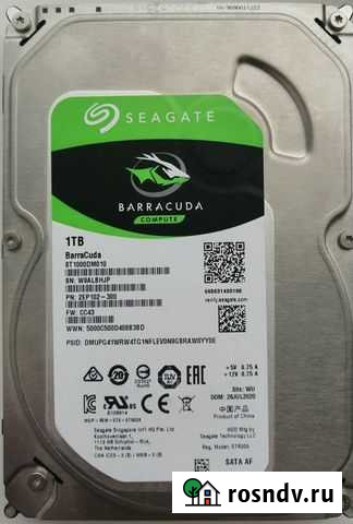 Жёсткий диск 1Tb Новочебоксарск - изображение 1